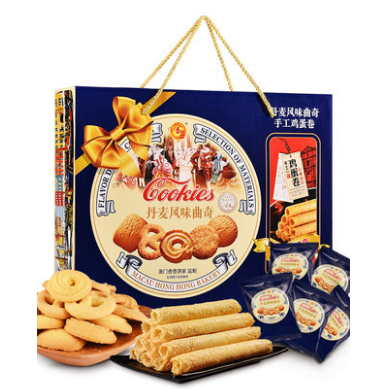 29.9元包邮！金尊 丹麦风味曲奇饼干1000g