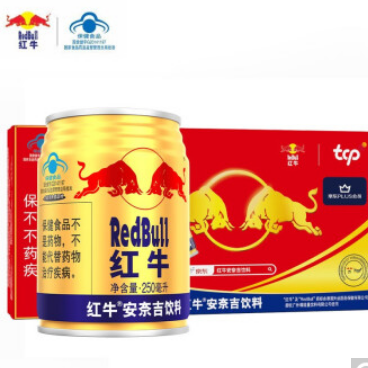 69元包邮！红牛(Redbull)安奈吉饮料 250ml*18罐