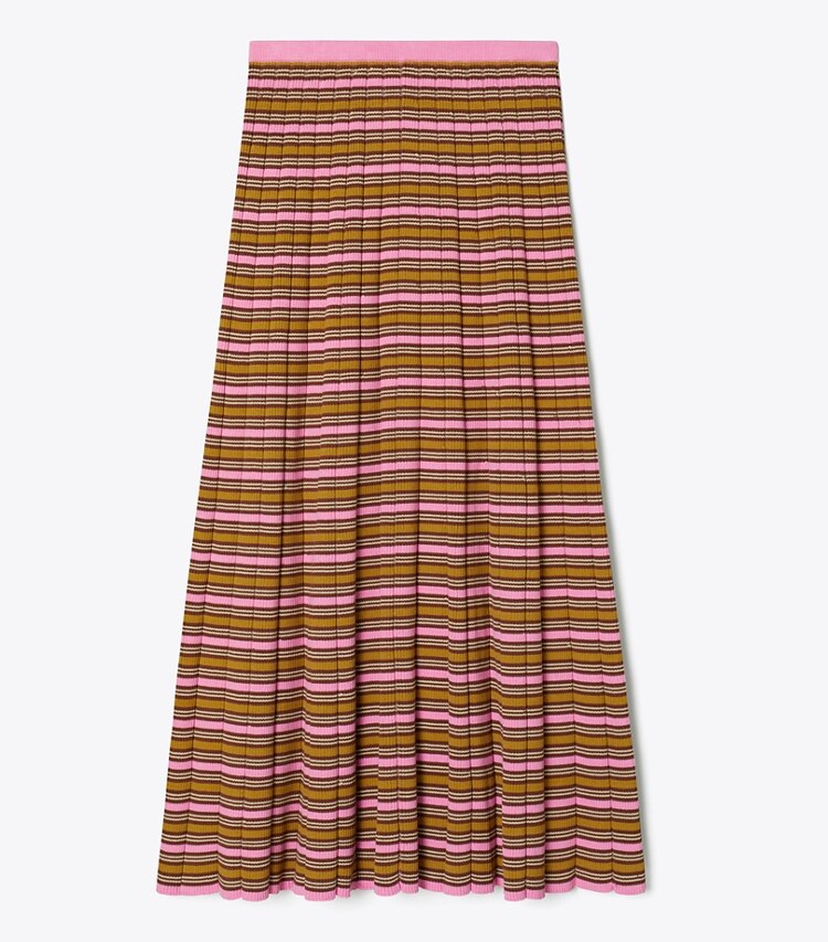 tory burch Striped Cotton Skirt
