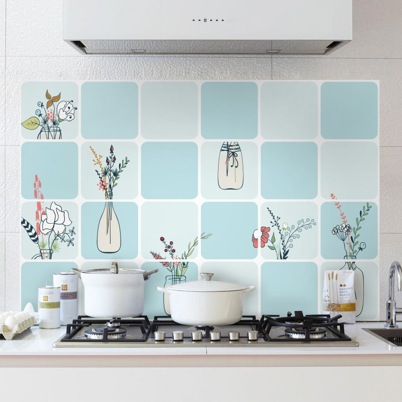   【神券街精选】铝镀款防油贴纸 60*90厘米 送抹布一条 