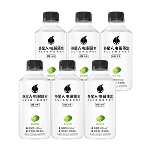 外星人电解质水迷你装300ml*6瓶青柠荔枝海盐饮料健身维生素白桃