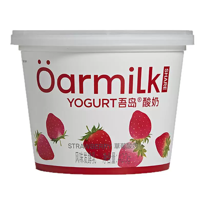 Oarmilk吾岛0乳糖果味酸奶任选420g