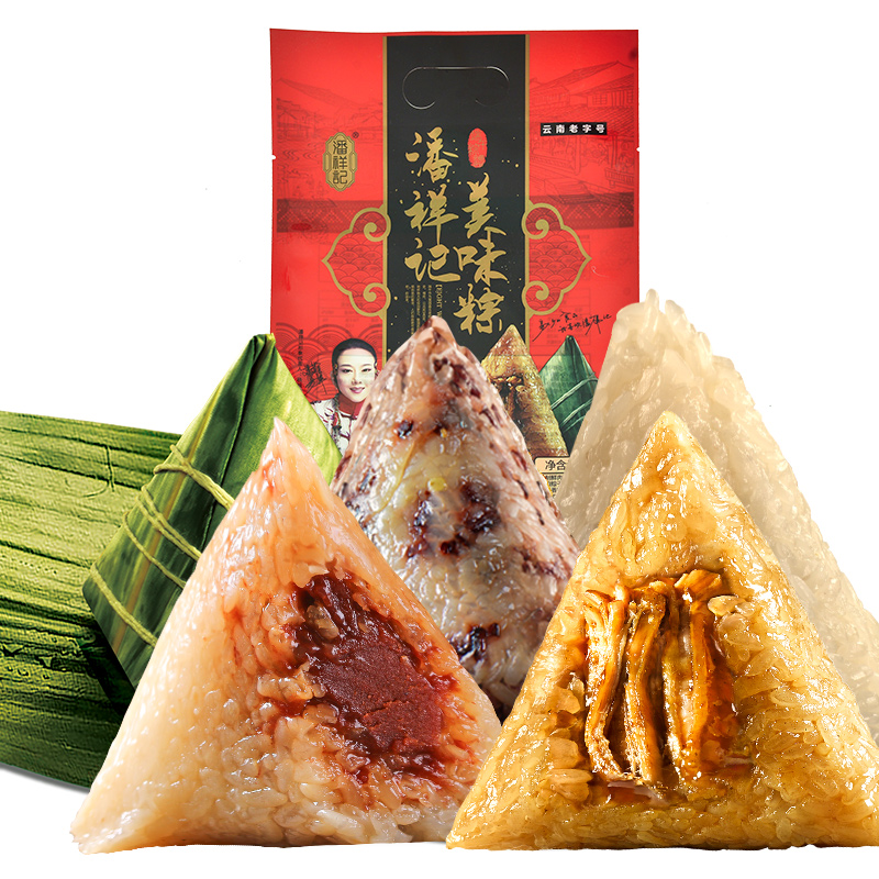 【潘祥记】鲜肉粽4味4粽共400g