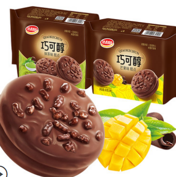 14.9元包邮！达利园 巧克力蛋糕整箱160g*3