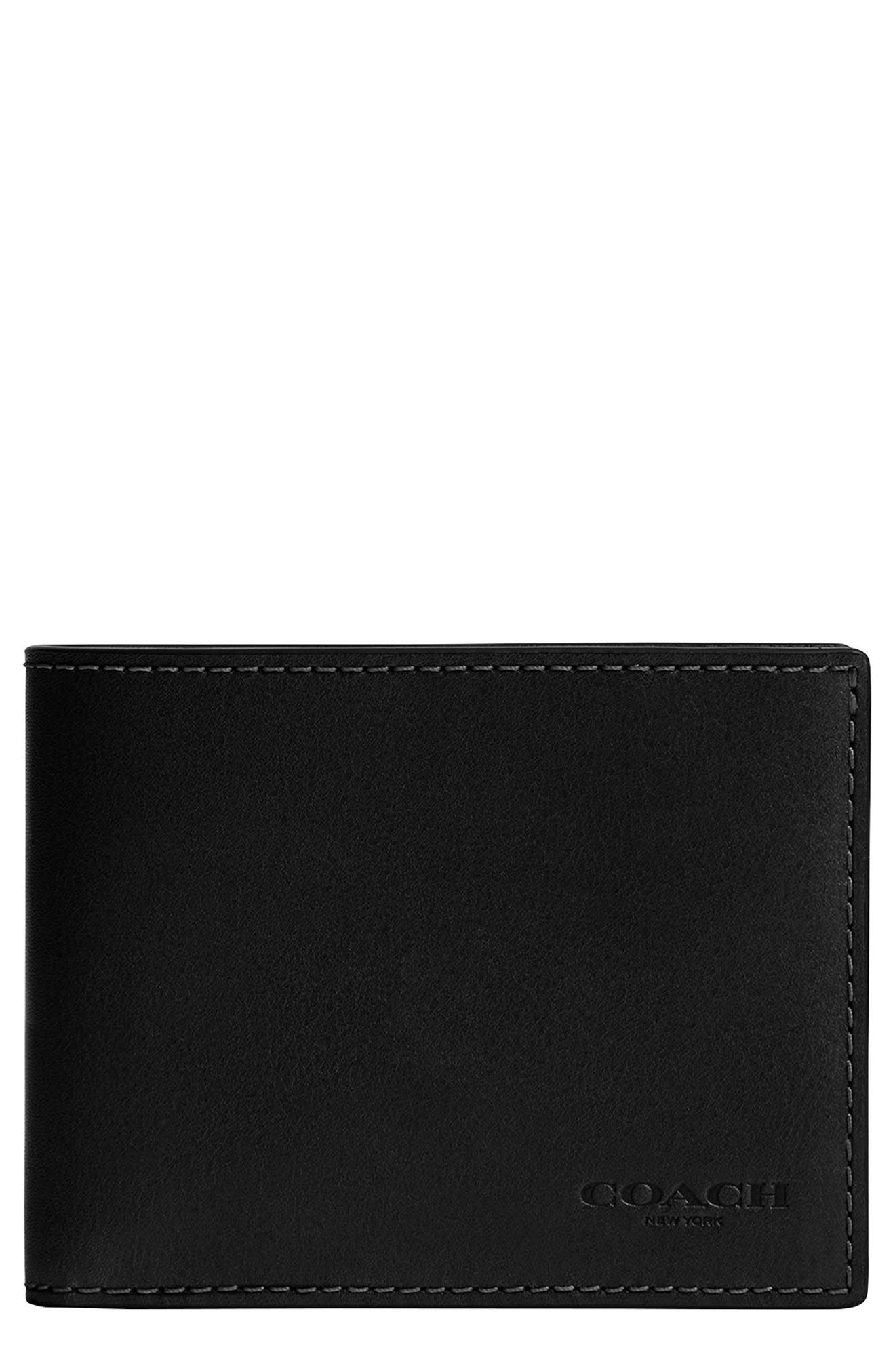 COACH Slim Leather Bifold 蔻驰钱包