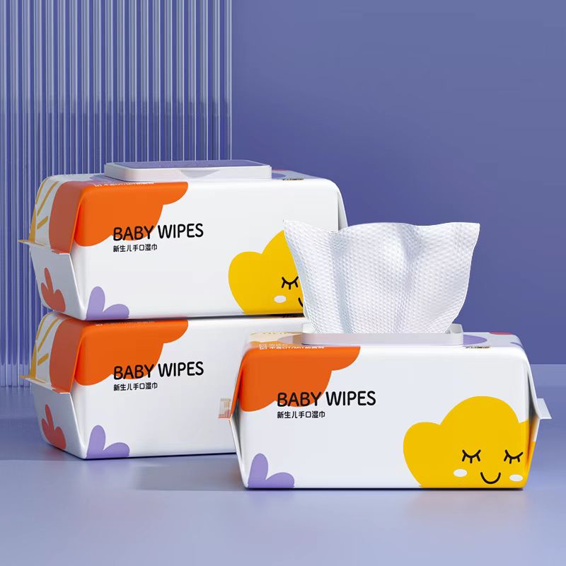 【欧亿姿】大尺寸婴儿湿巾5大包*80抽