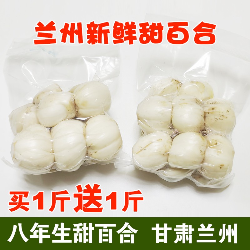 【旗舰店】兰州新鲜百合 小12头皇*2袋/约500g（买赠发2斤）