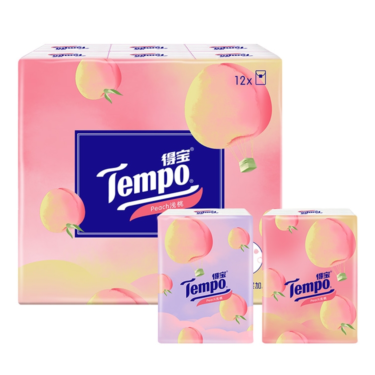 【第2件0元】Tempo得宝面巾纸便携式