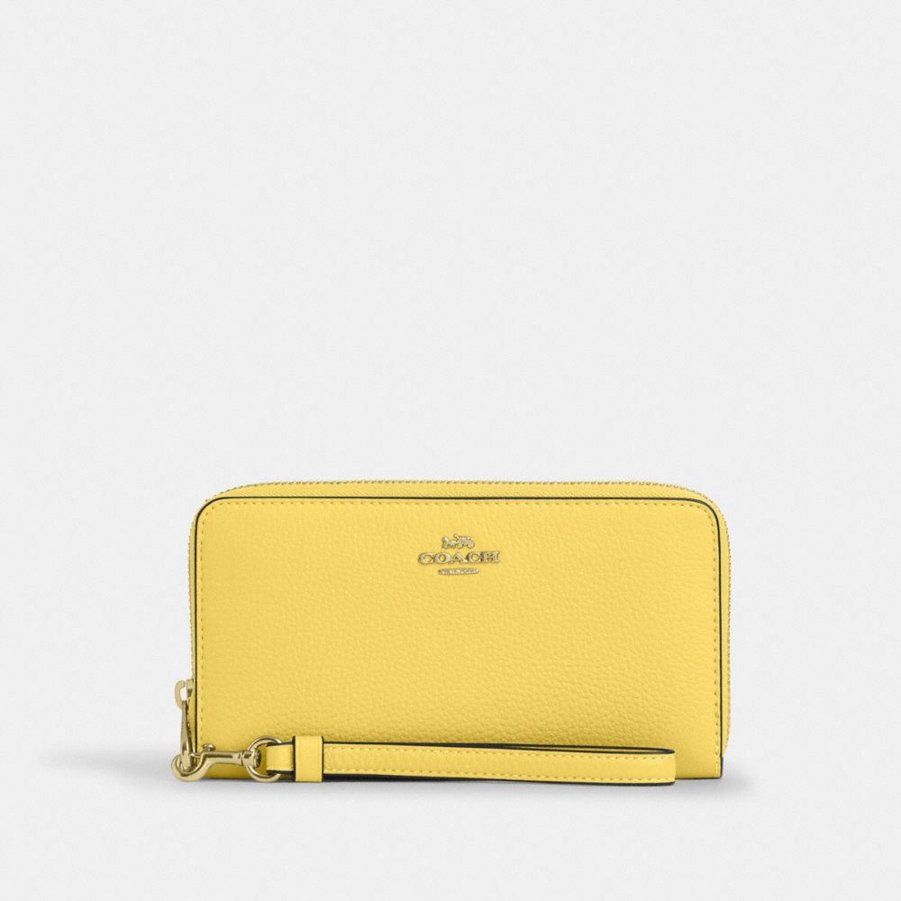 coach long zip around wallet C4451-IMYLW