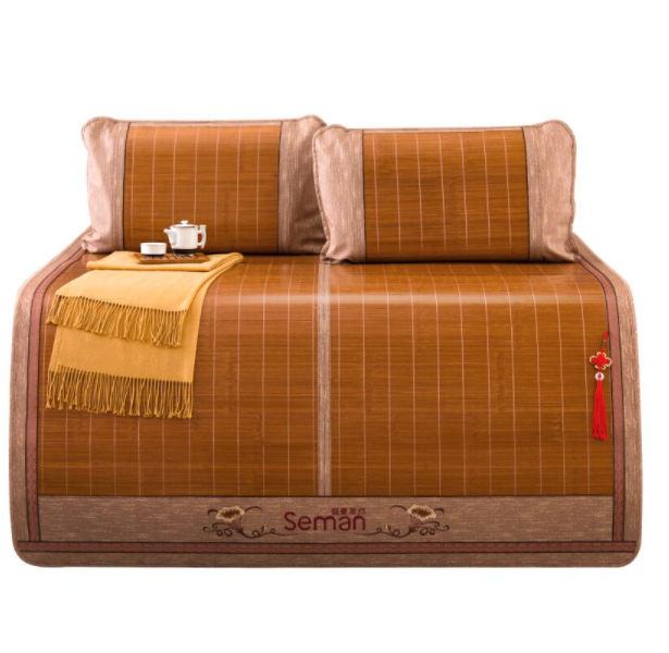 29元包邮！盛曼 夏季家用双面单双人冰丝竹席 送枕套