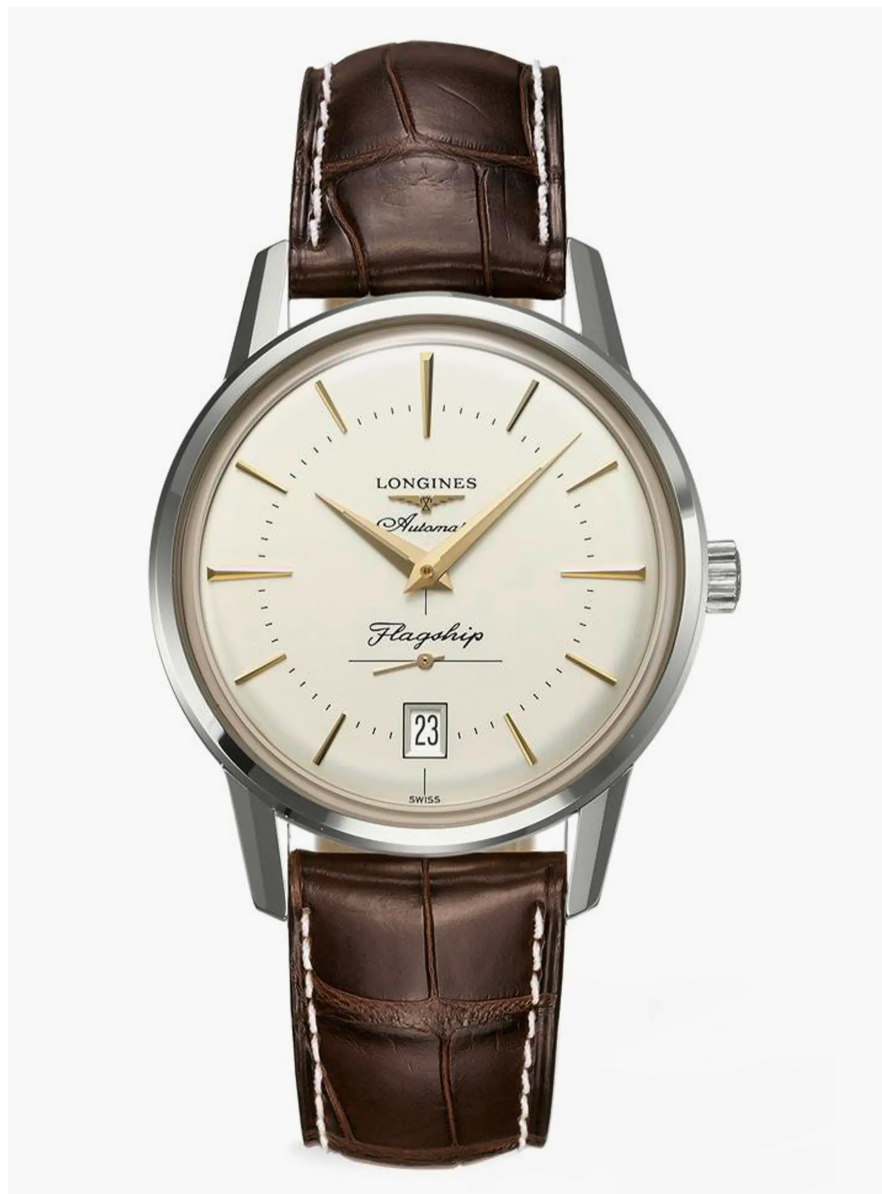 Longines Heritage Military Marine Nationale watch freckled dial