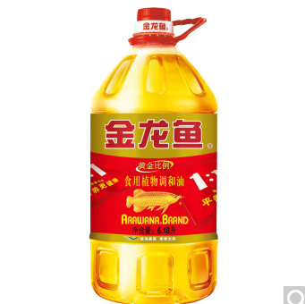 84.9元！金龙鱼植物调和油6.18L（需拍2件包邮）