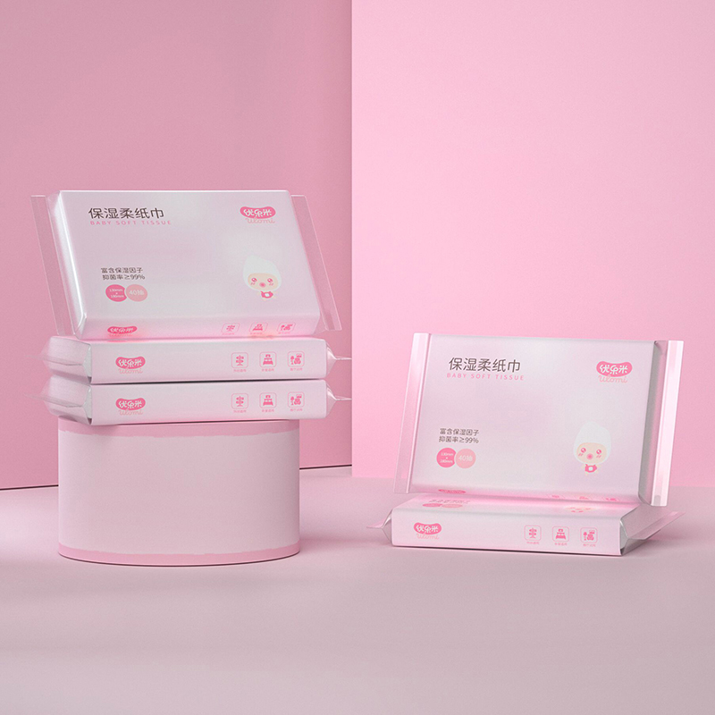 优乐米柔纸巾40抽*5包
