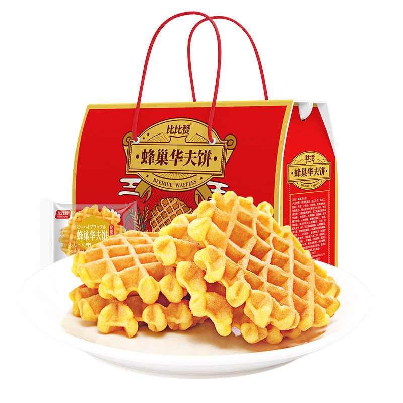 返3元猫卡到手21.93！比比赞华夫饼800g