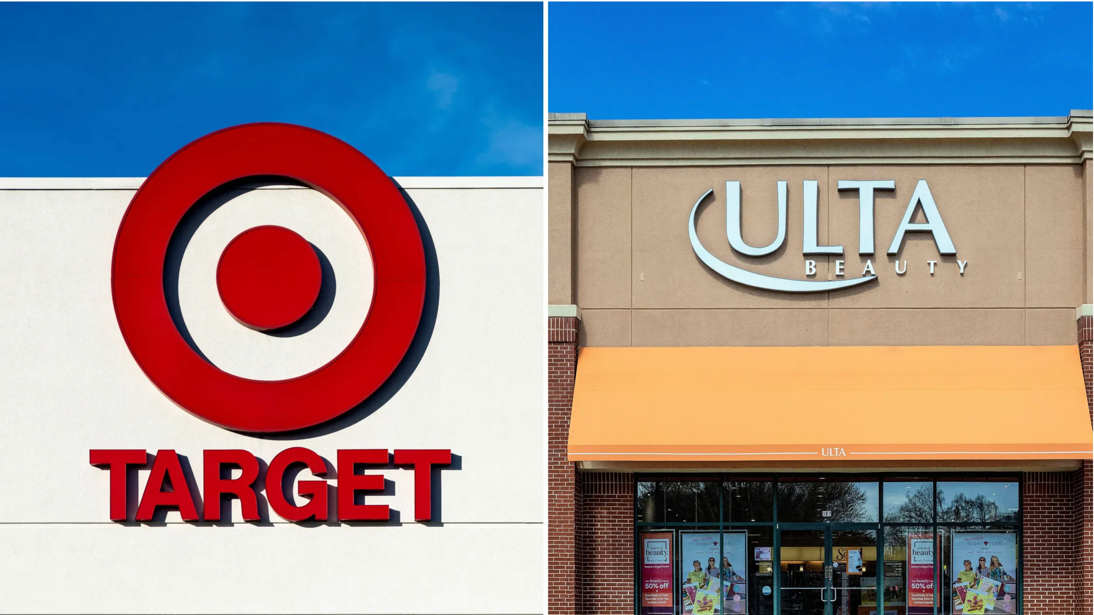 Target and Ulta Beauty shop-in-shop display