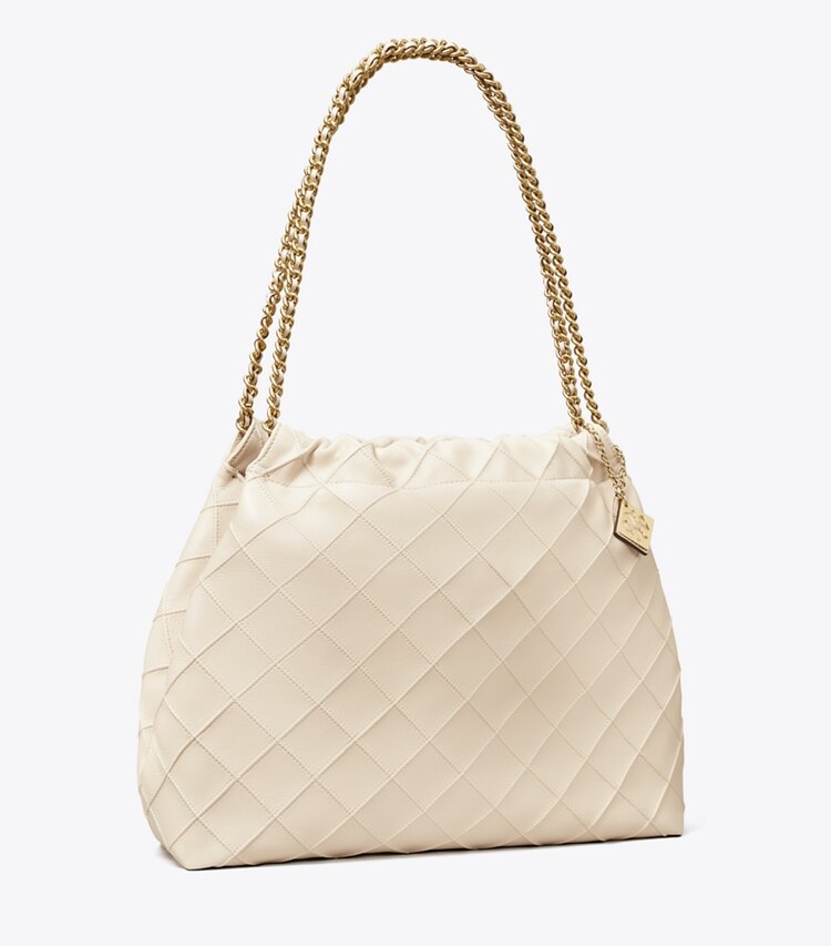 Tory Burch FLEMING SOFT DRAWSTRING抽绳包New Cream