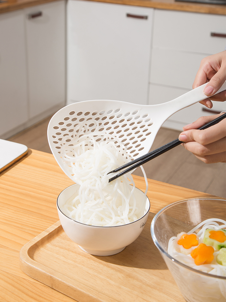 日式特大号家用大漏勺耐温捞面沥水