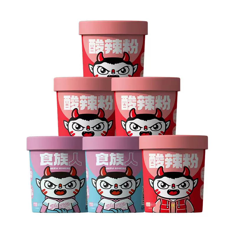 【任选6】食族人酸辣粉泡椒米线桶装