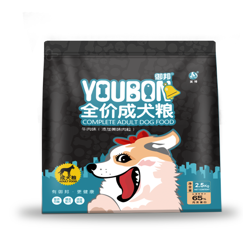 御邦狗粮 成犬全种全营养肉粒冻干犬粮