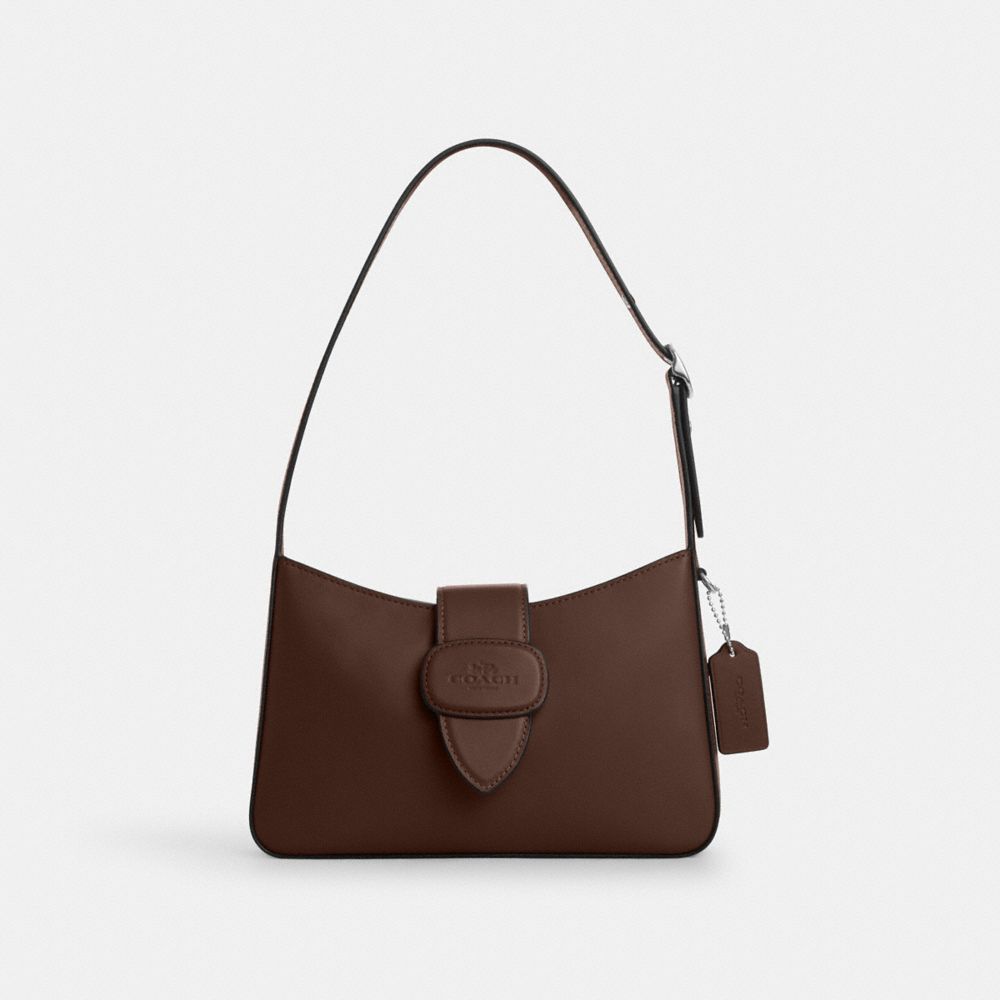 coach eliza shoulder bag with zipper closure