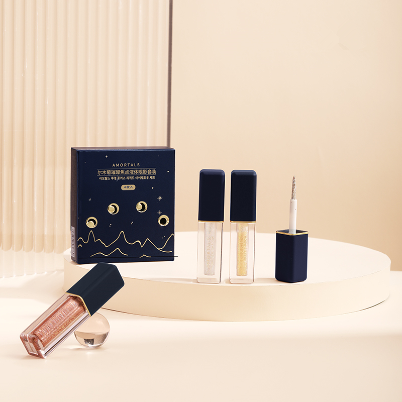 尔木萄液体眼影刷盘亮片4色