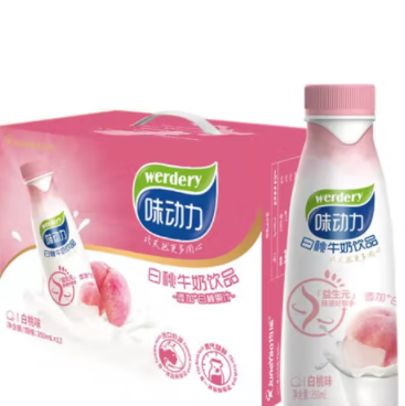 39.78元！味动力 乳酸菌 100mL*20+益生元白桃 350mL*12