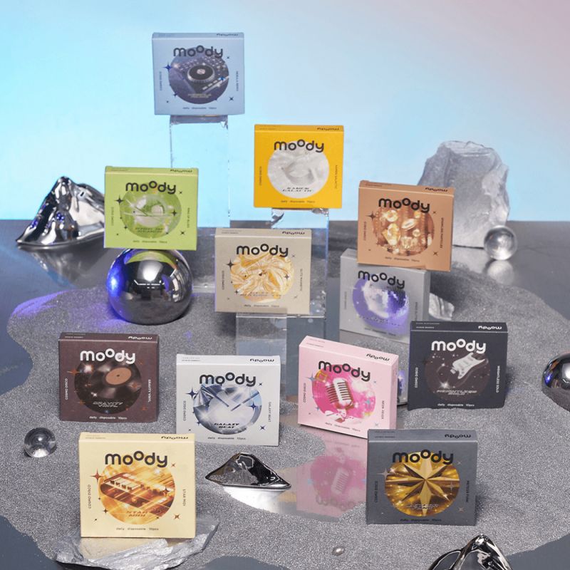 【moody】太空系列日抛金粉美瞳10片