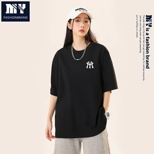 MY清仓！官方正品100纯棉情侣半袖T恤街头风时尚套头短袖T恤衫YF