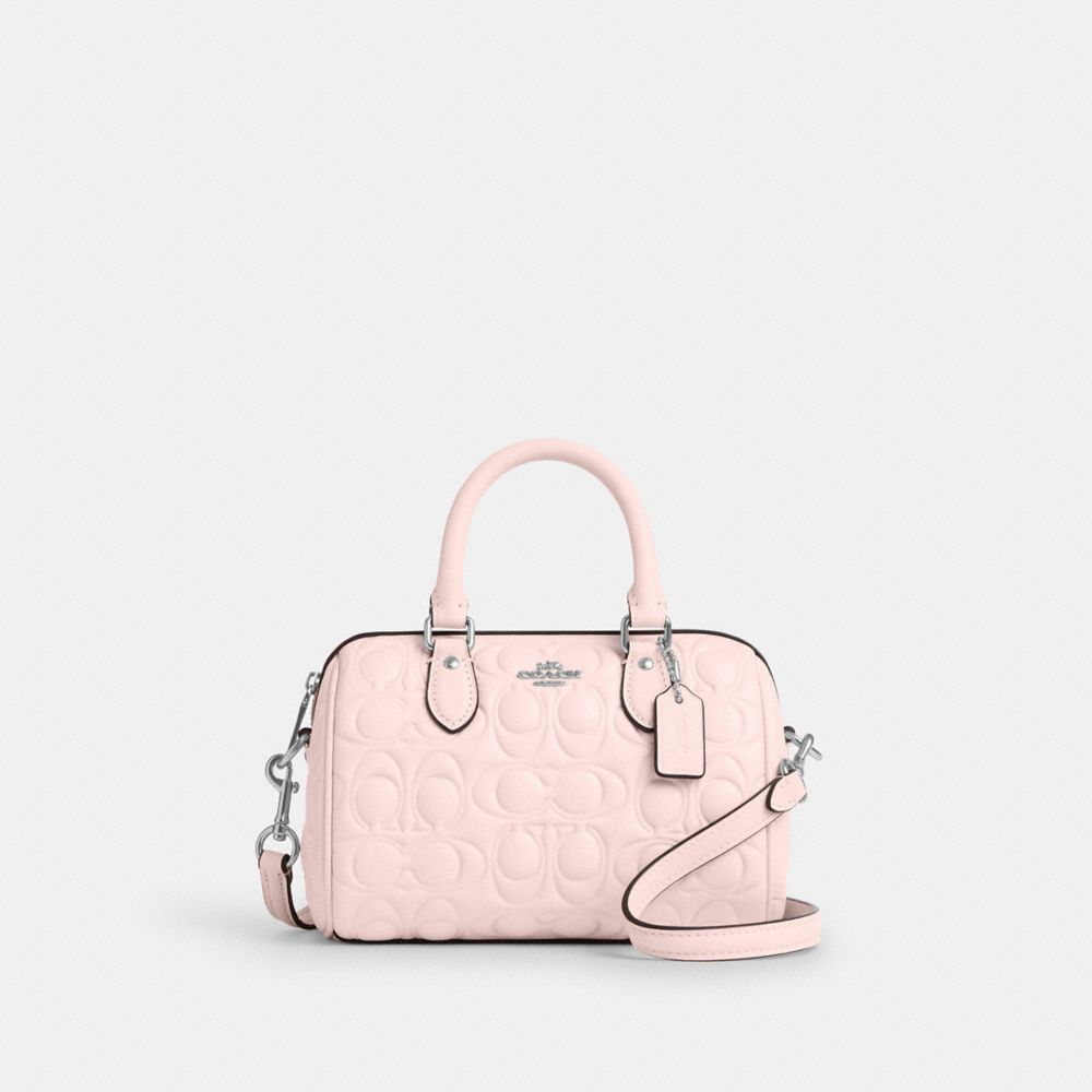 coach mini rowan crossbody bag in signature leather CY743-SV/B5