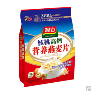 折24.9元/件！智力 核桃高钙营养燕麦片 700g*2件
