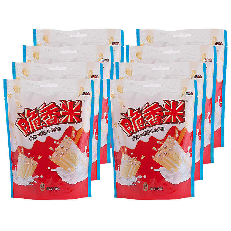 德芙巧克力脆香米块120g*8