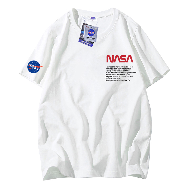 NASA联名款纯棉情侣短袖T恤