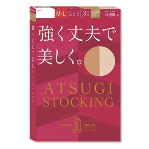 ATSUGI 厚木 Stocking系列 结实感薄款连裤丝袜 3双 FP9033P