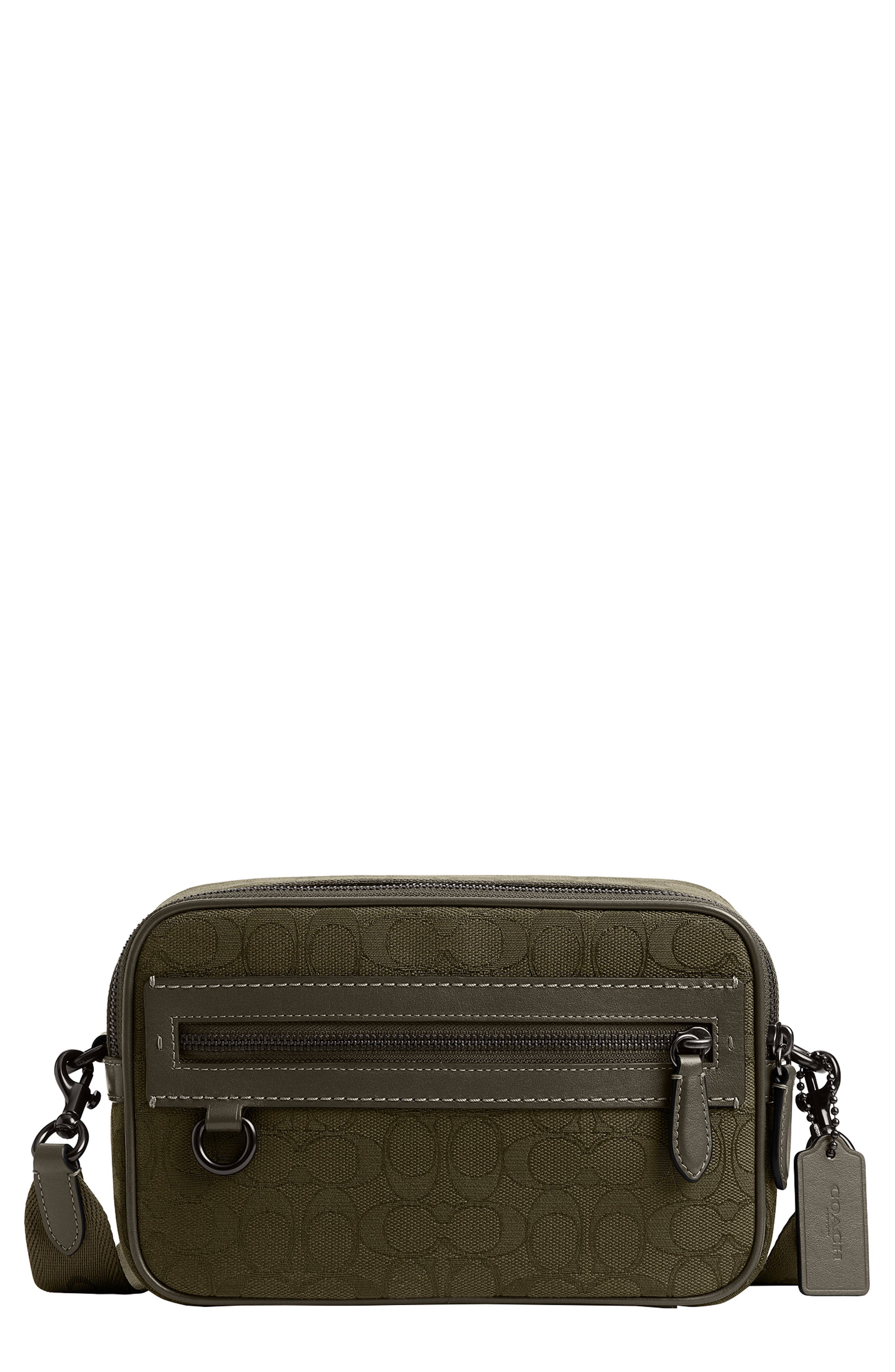 COACH Theo Signature Jacquard & Leather Camera Bag