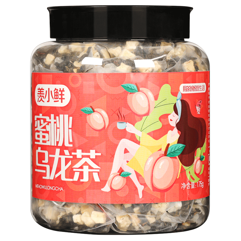 【羡小鲜】蜜桃乌龙茶包3.5gX50包