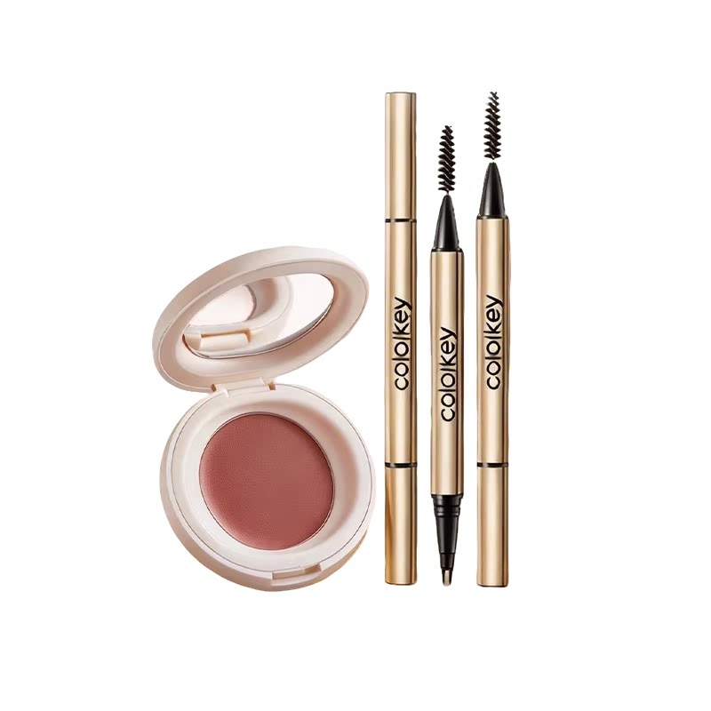 Colorkey珂拉琪小金筷二叉水眉笔，拍2件