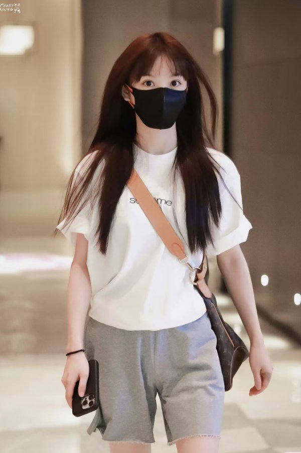 Ganni 田曦薇同款 法国棉毛巾布绣花短裤