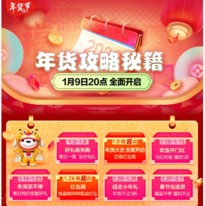 京东年货节抽好礼 每天一抽