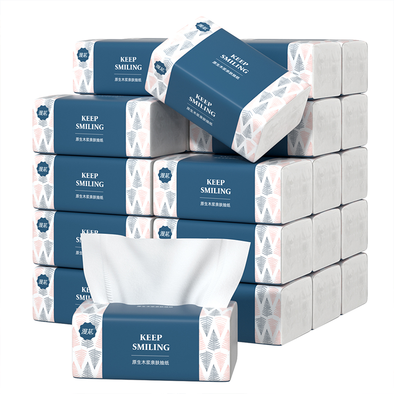 【直降6元】漫花大尺寸大包抽纸整箱