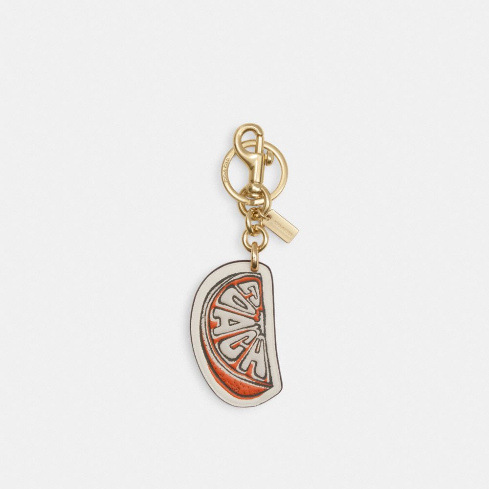 coach orange bag charm CAO54-IMCAH