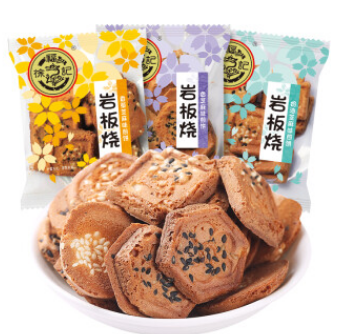 48.59元！徐福记 小叭叭岩板烧煎饼425g*7