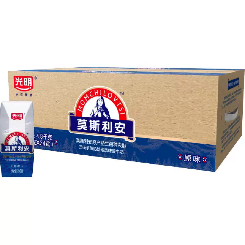 光明莫斯利安原味酸奶200g×24盒
