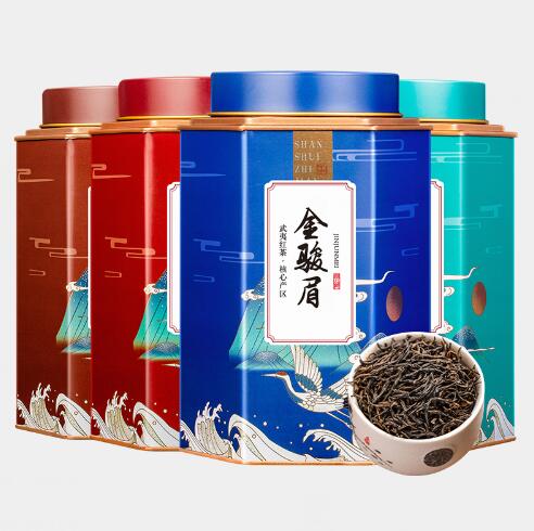 9.9元包邮！香友铁罐金骏眉123g