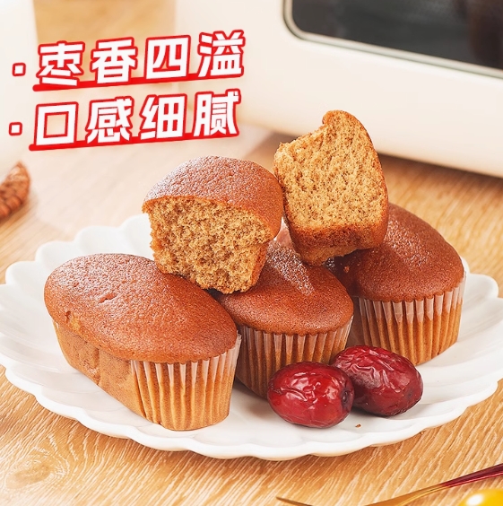 6.2元！凯利来红枣蛋糕500g（需凑单）