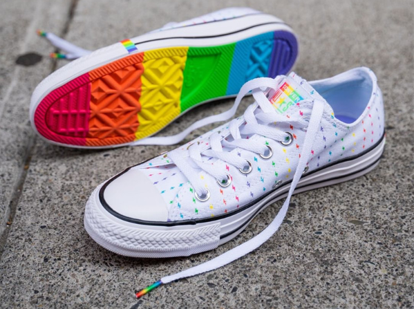 converse匡威allstarpride联名彩虹底中性款帆布鞋