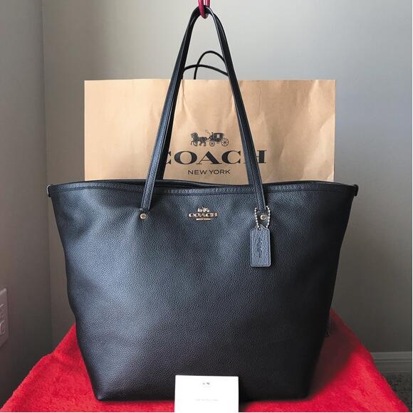 Coach crossgrain best sale large street tote