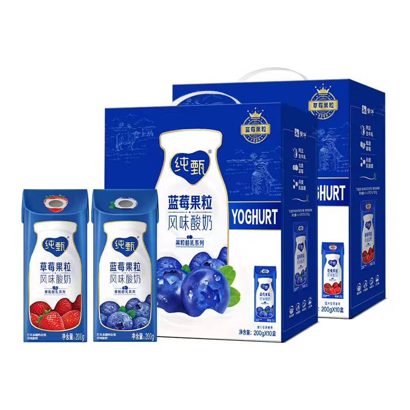 纯甄果粒风味酸奶200g×10盒