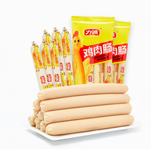 9.9元包邮！力诚火腿肠176g*3袋