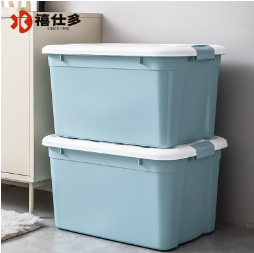 89元包邮！禧天龙 收纳箱整理箱 家用加大! 加厚! 60L收纳箱3个装