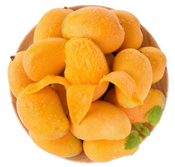 15.9元包邮！海南小台农芒果应季水果 5斤大果(80g-100g)